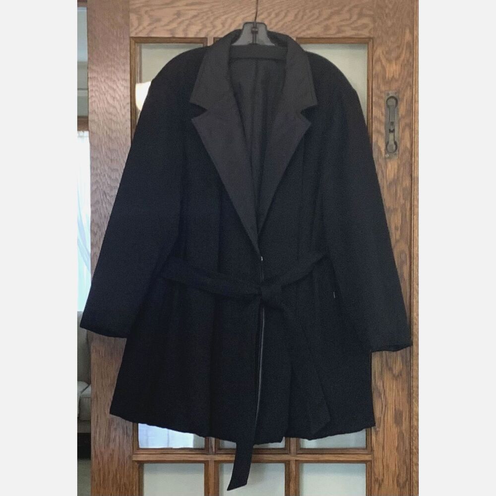 Lafayette 148 Reversible Puffer Coat Camel Hair & Tech Black 2X Excellent - Picture 6 of 13